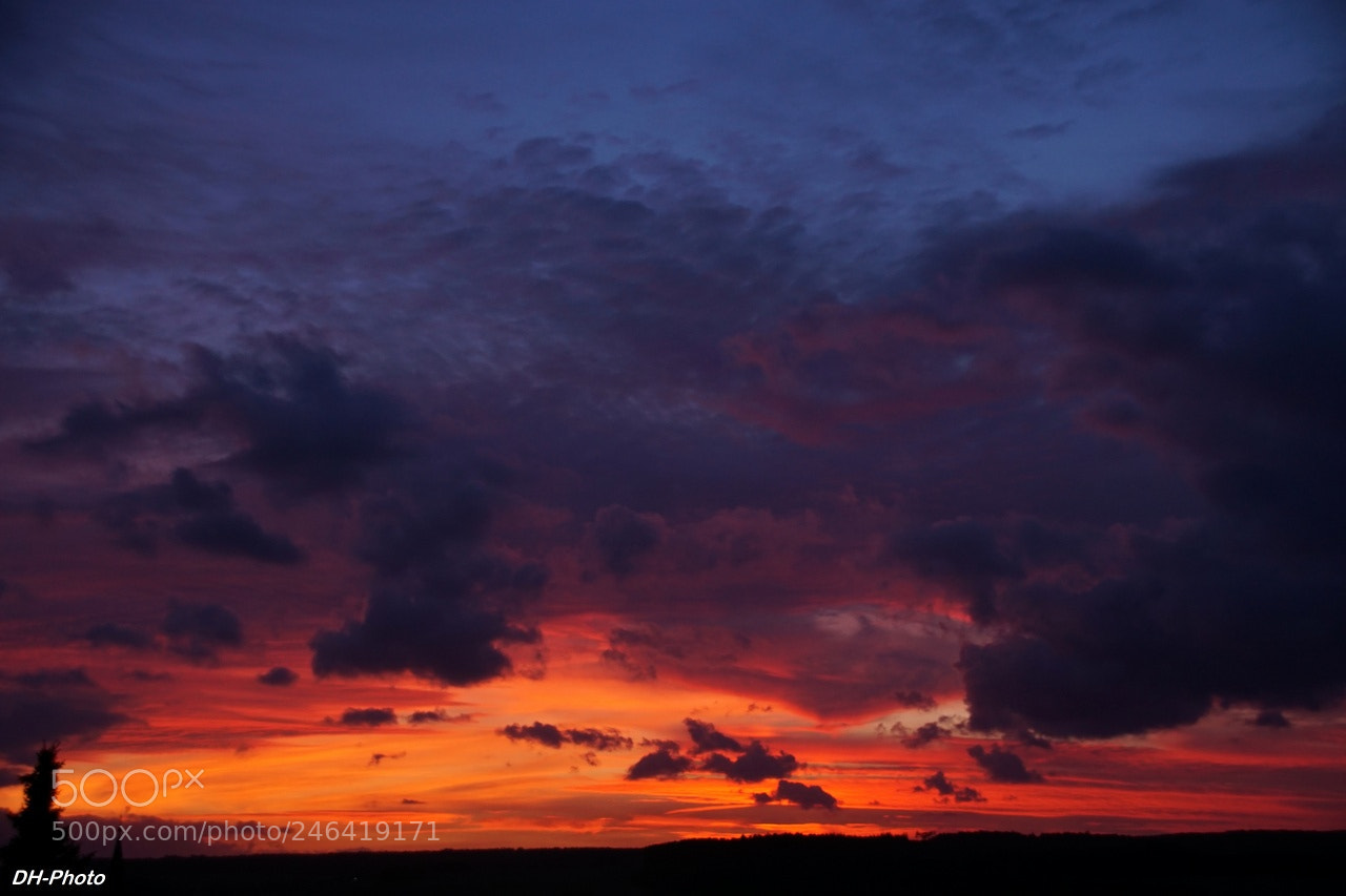 Sony ILCA-77M2 sample photo. The burning sky photography