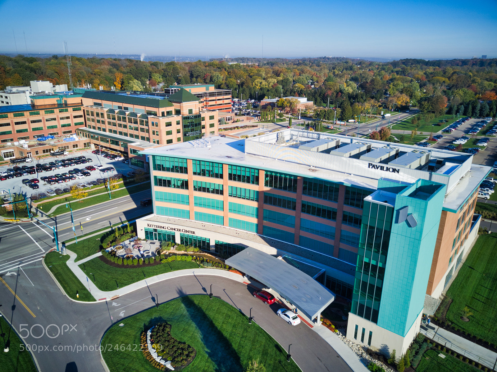 DJI FC220 sample photo. Kettering medical center photography