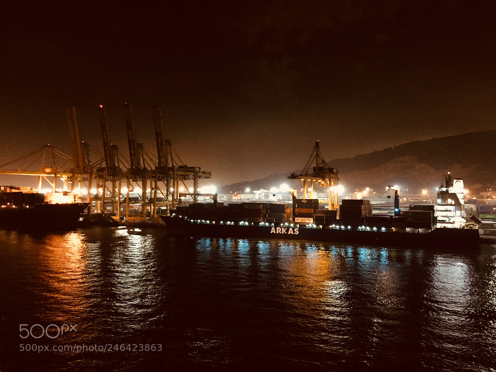 Apple iPhone 6 sample photo. Hafen bei nacht photography