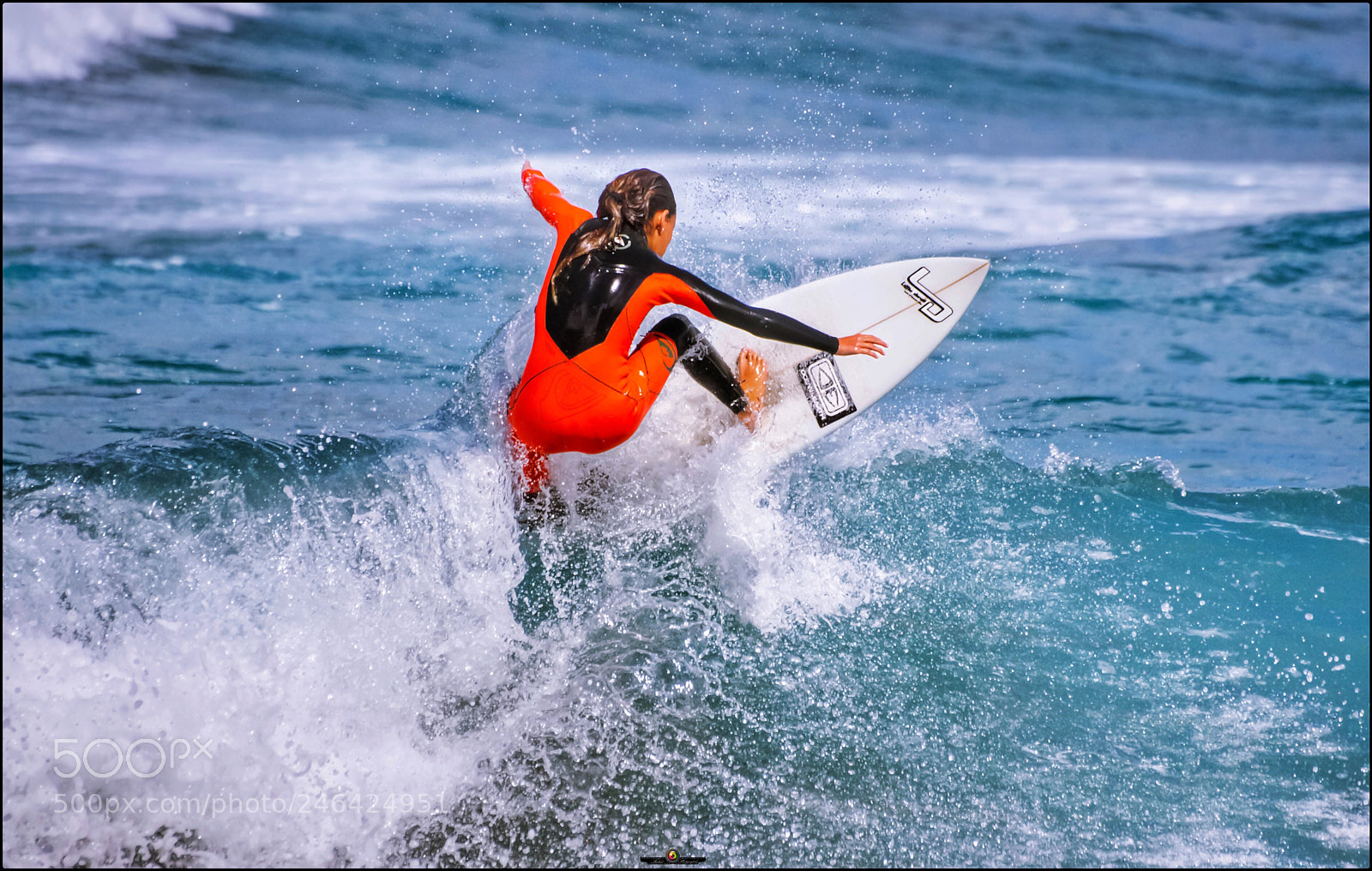 Canon EOS 40D sample photo. Surfgirl orange. photography