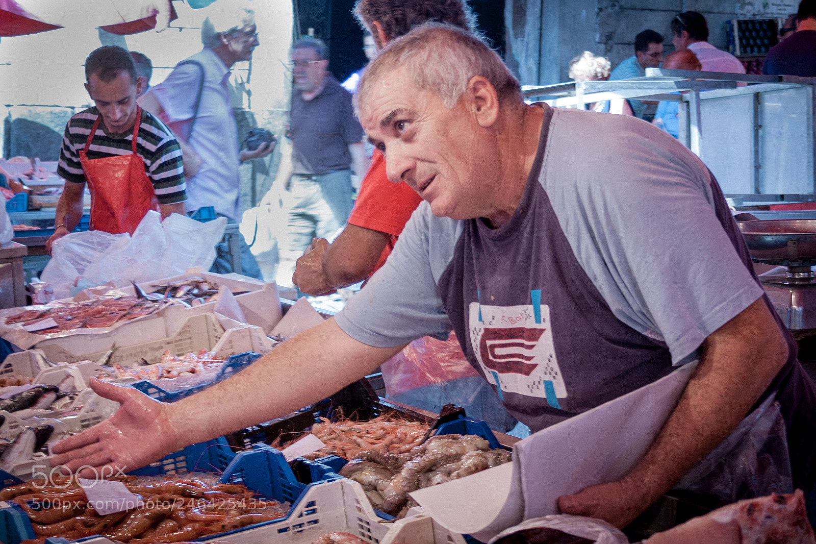 Canon EOS 1000D (EOS Digital Rebel XS / EOS Kiss F) sample photo. Catania fish market photography