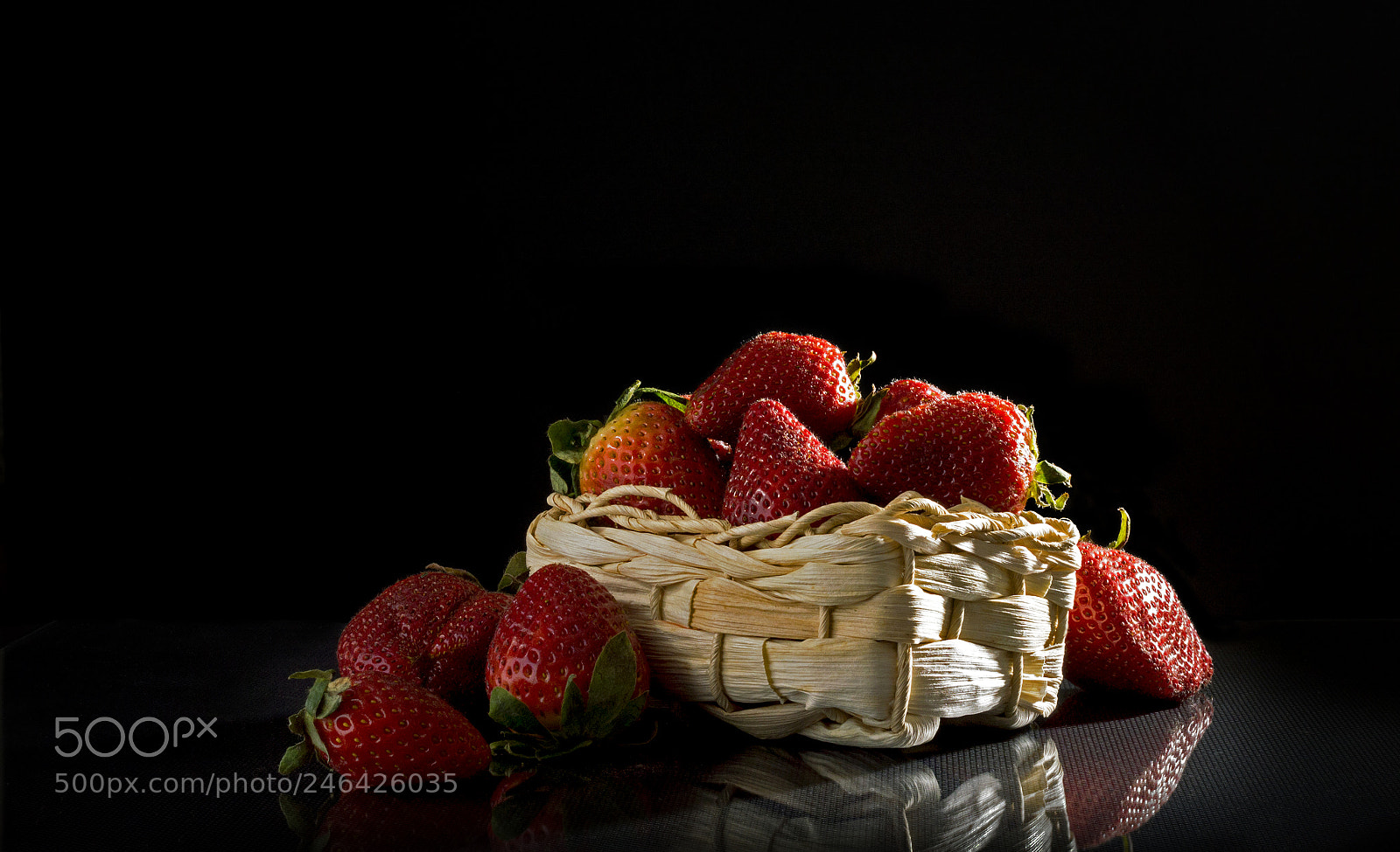 Nikon D3200 sample photo. Strawberry in a basket photography
