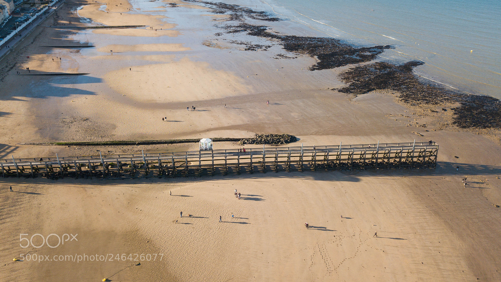 DJI FC220 sample photo. Ponton de luc-sur-mer (france) photography