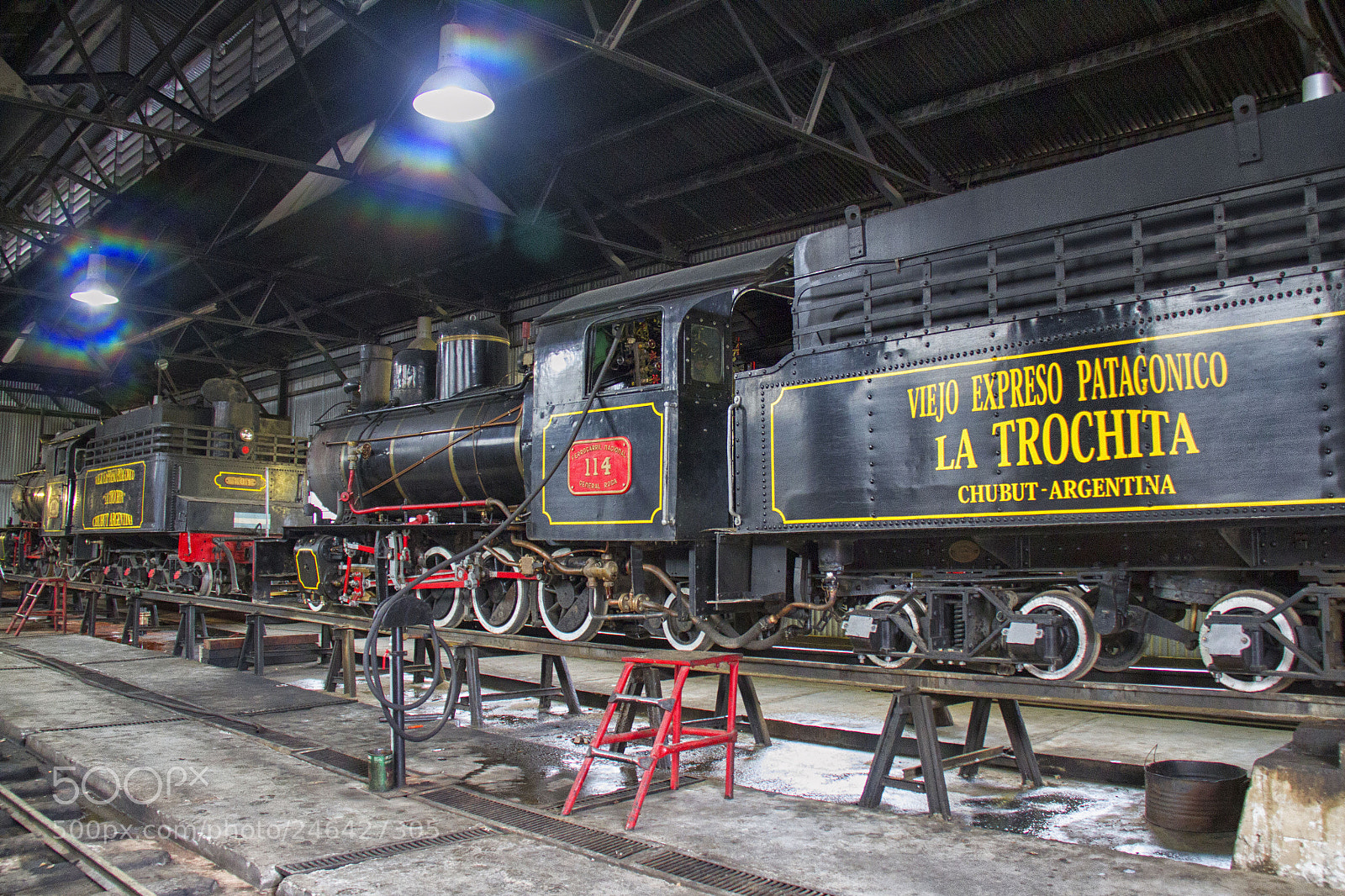 Canon EOS 7D sample photo. Service workshop train photography