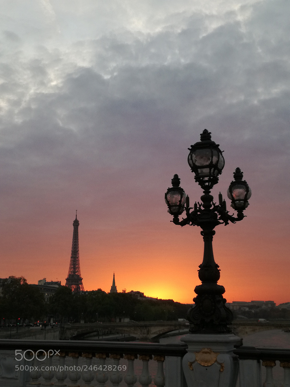 HUAWEI P9 LITE sample photo. Sunset on the seine photography