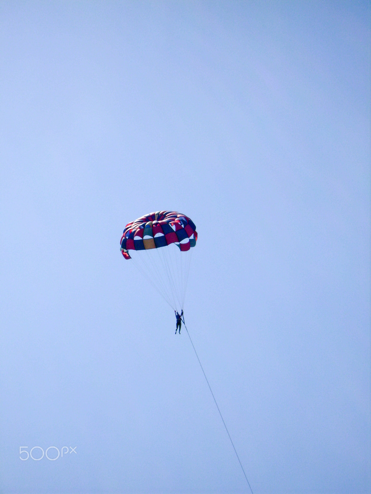 Olympus FE150,X730 sample photo. Flying through parasailing in bali, indonesia photography