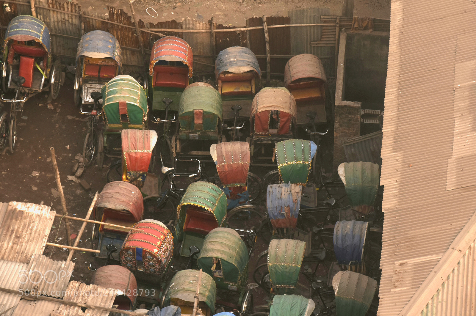 Nikon D7200 sample photo. Rickshaws garage photography