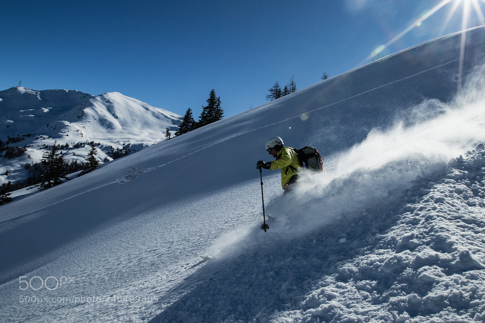 Canon EOS 7D Mark II sample photo. Powder skiing photography