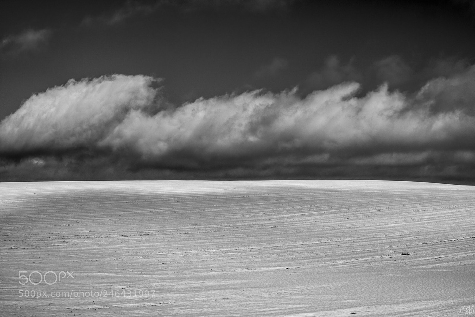 Canon EOS 750D (EOS Rebel T6i / EOS Kiss X8i) sample photo. Clouds over winterfield photography