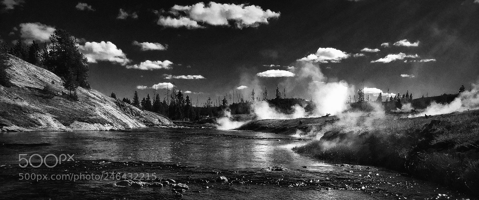 Apple iPad sample photo. The fire hole river photography