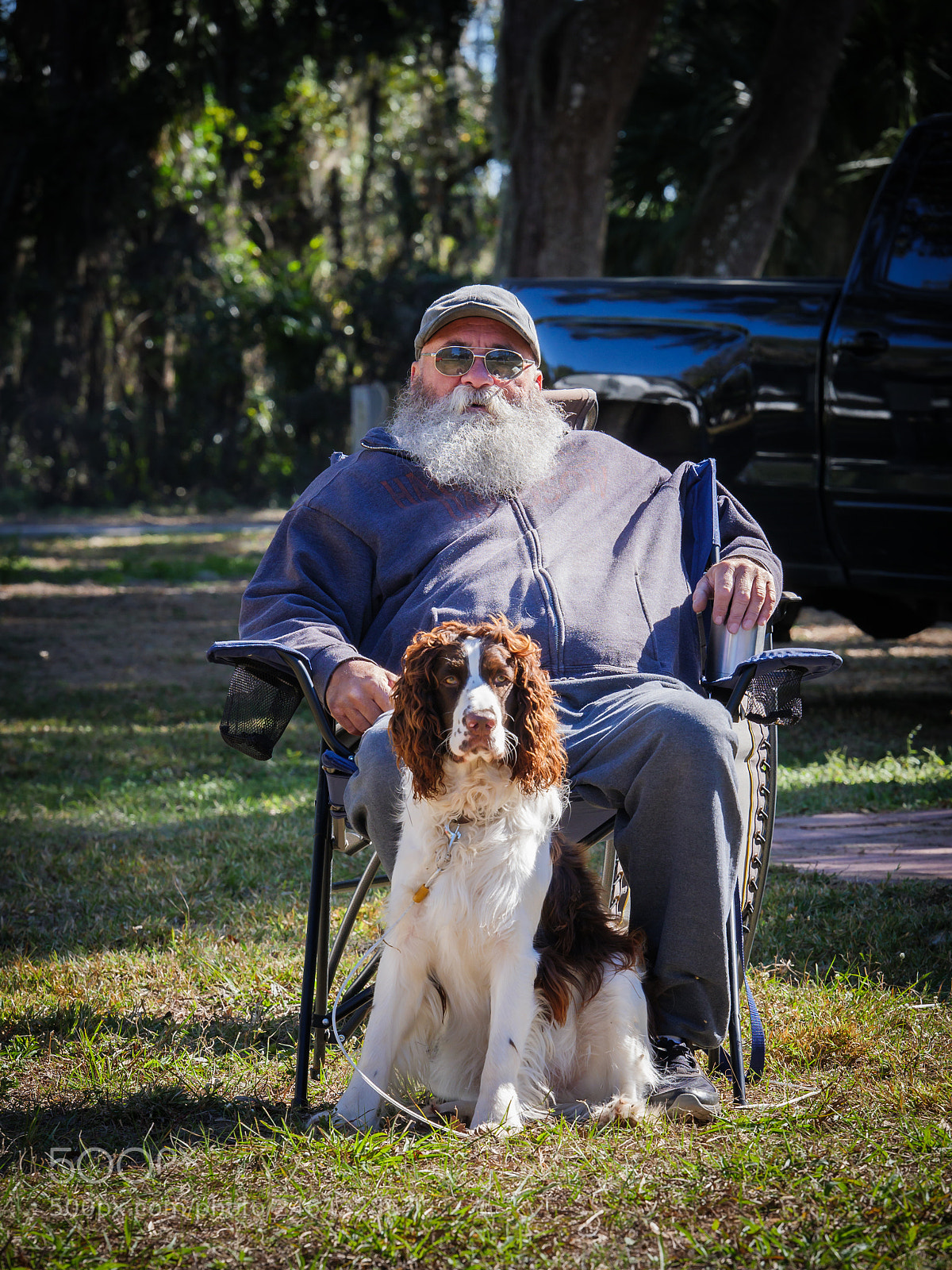 Panasonic Lumix DC-GH5 sample photo. Man, dog and the photography
