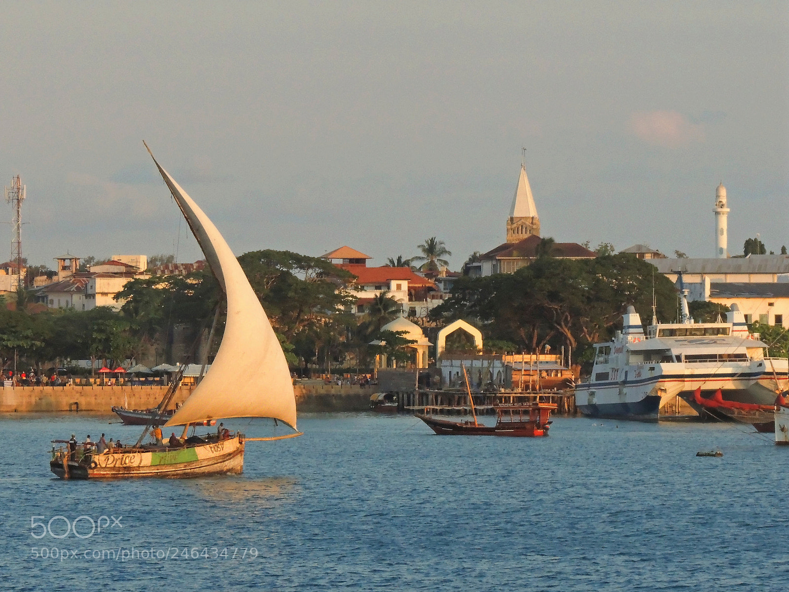 Nikon Coolpix P510 sample photo. Arriving in stone town photography