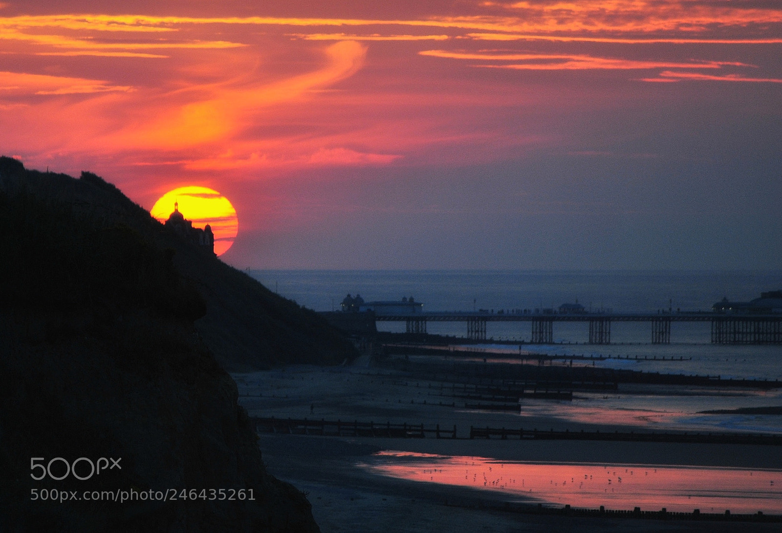 Nikon D3000 sample photo. Cromer at sunset photography