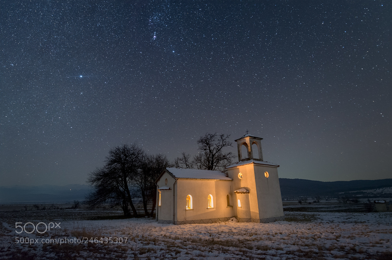 Nikon D600 sample photo. Chapel under the stars photography