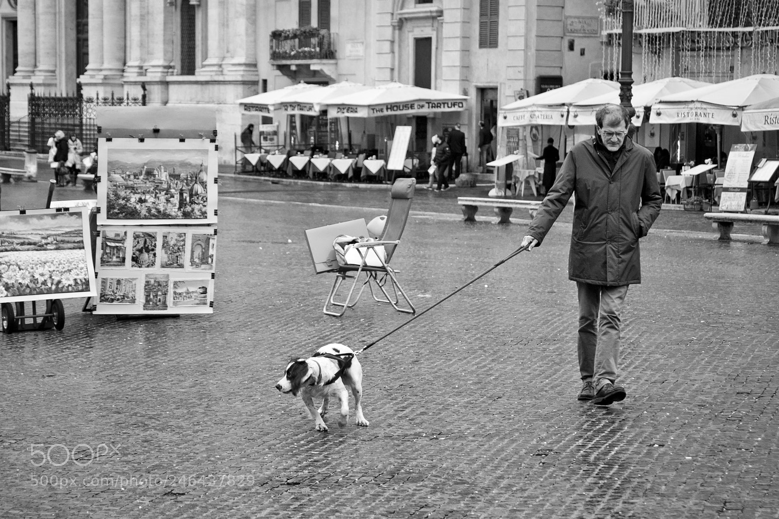 Sony DSC-R1 sample photo. Man with dog. photography