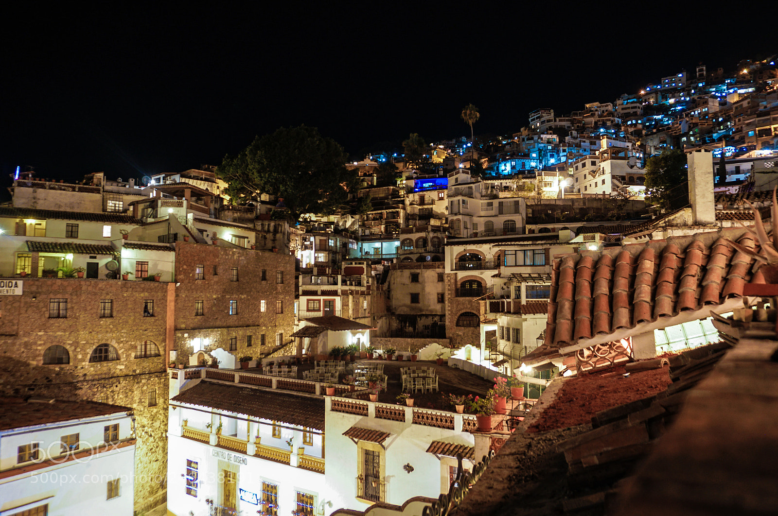 Sony a6300 sample photo. Taxco at night photography