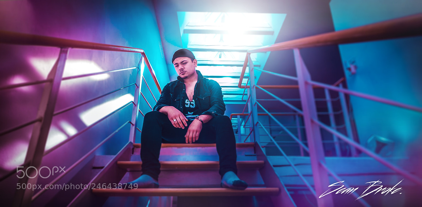 Sony a7S II sample photo. Niko on the stairs. photography