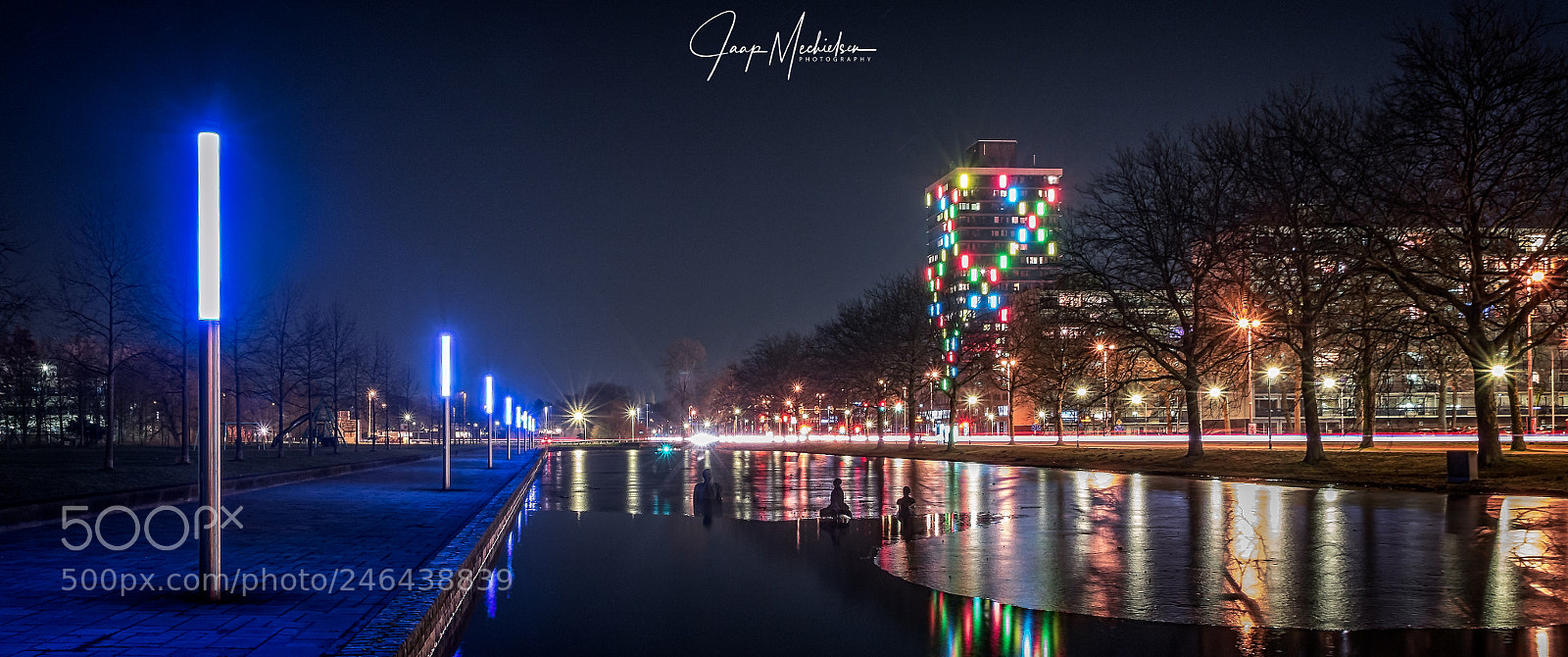 Canon EOS 7D Mark II sample photo. Ijssellaan arnhem at night photography