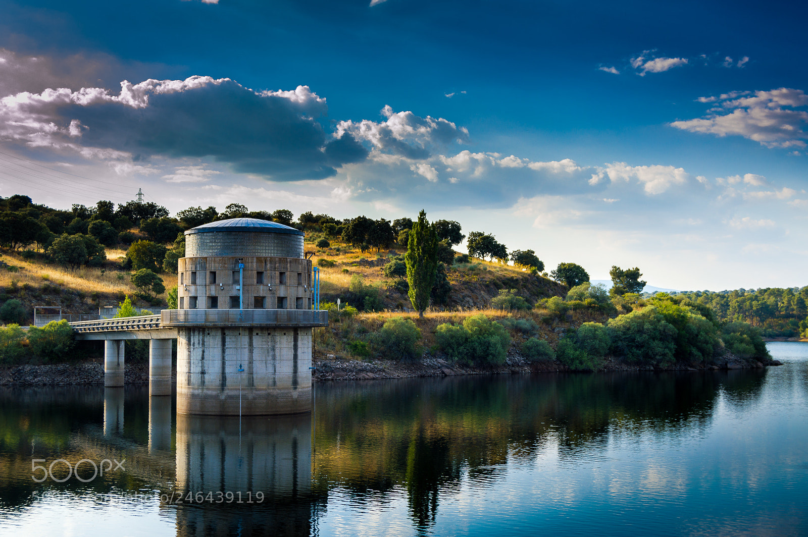Nikon D3200 sample photo. Lake and tower photography