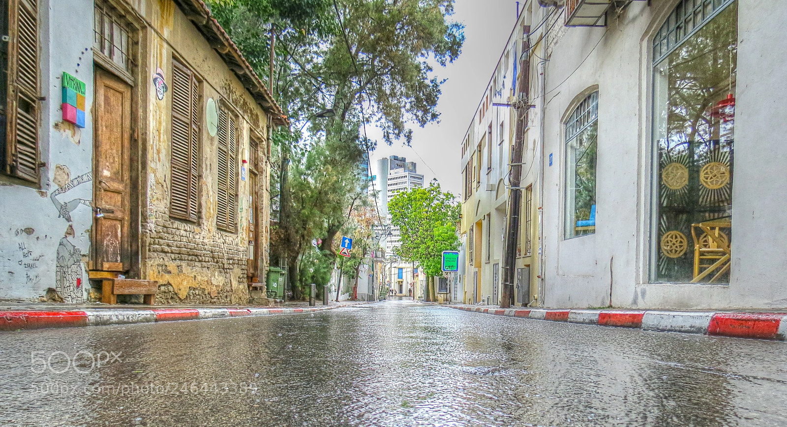 Canon PowerShot SX40 HS sample photo. נוה צדק בגשם photography
