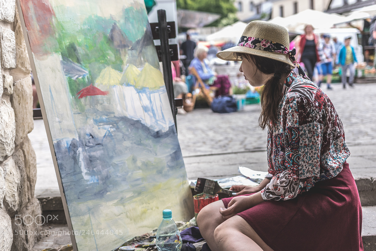 Canon EOS 7D Mark II sample photo. Young painter photography