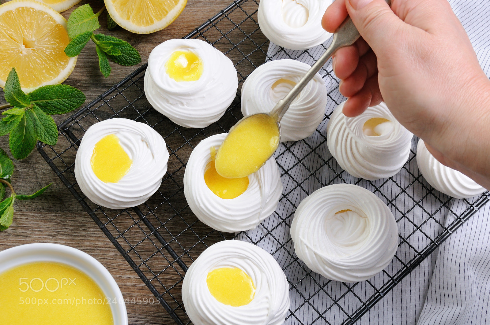 Nikon D90 sample photo. Dessert pavlova of meringue photography