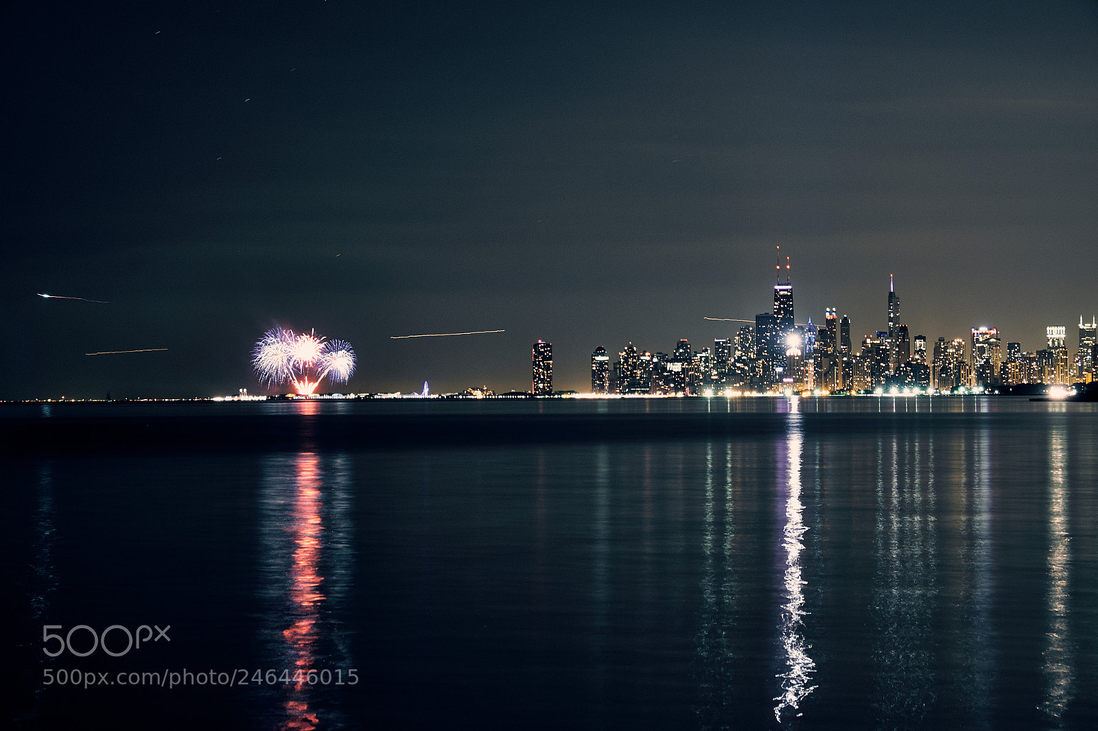 Fujifilm X-T1 sample photo. Fireworks at navy pier photography