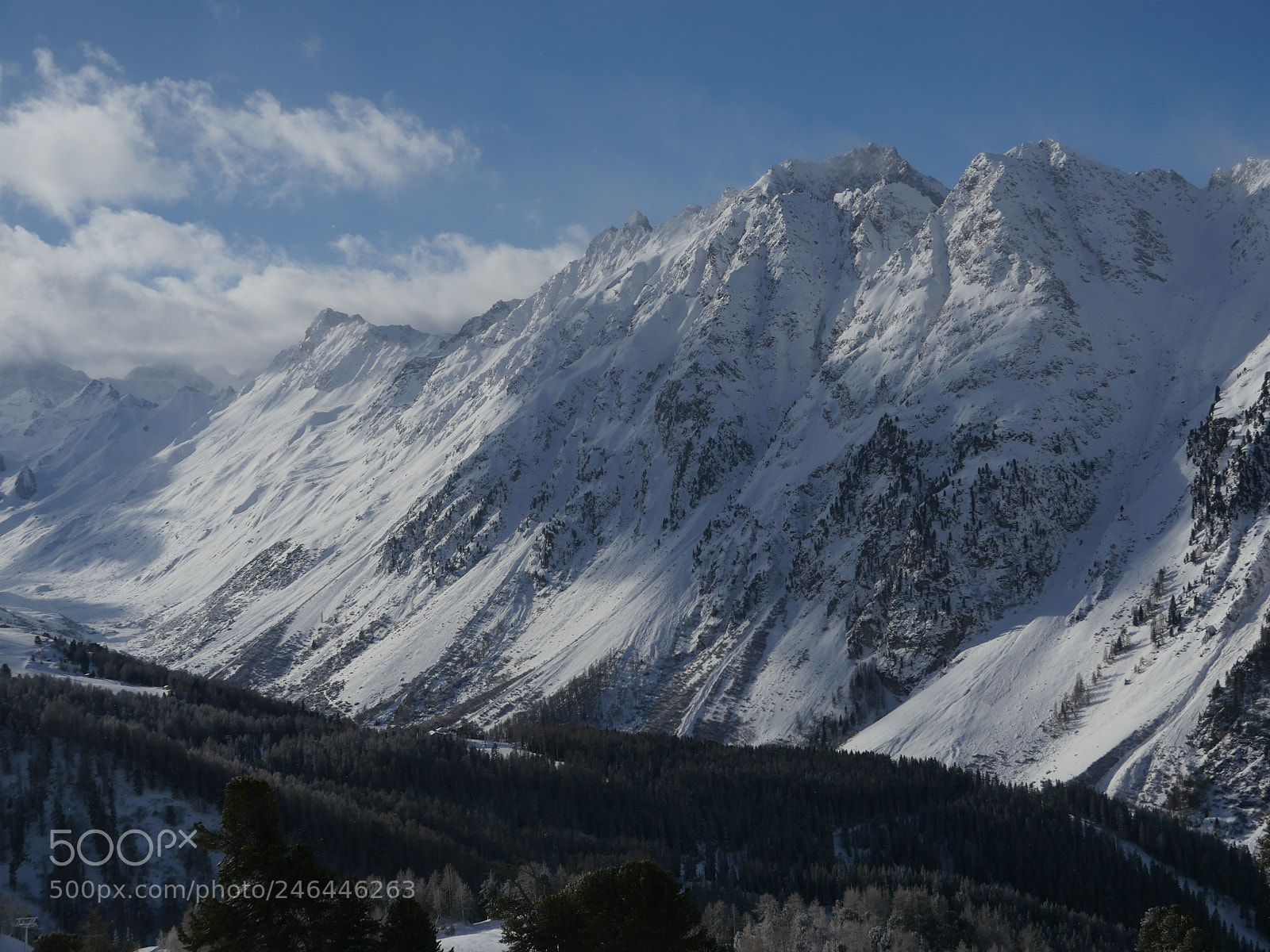 Panasonic Lumix DMC-GH4 sample photo. Winter snow covered mountain photography