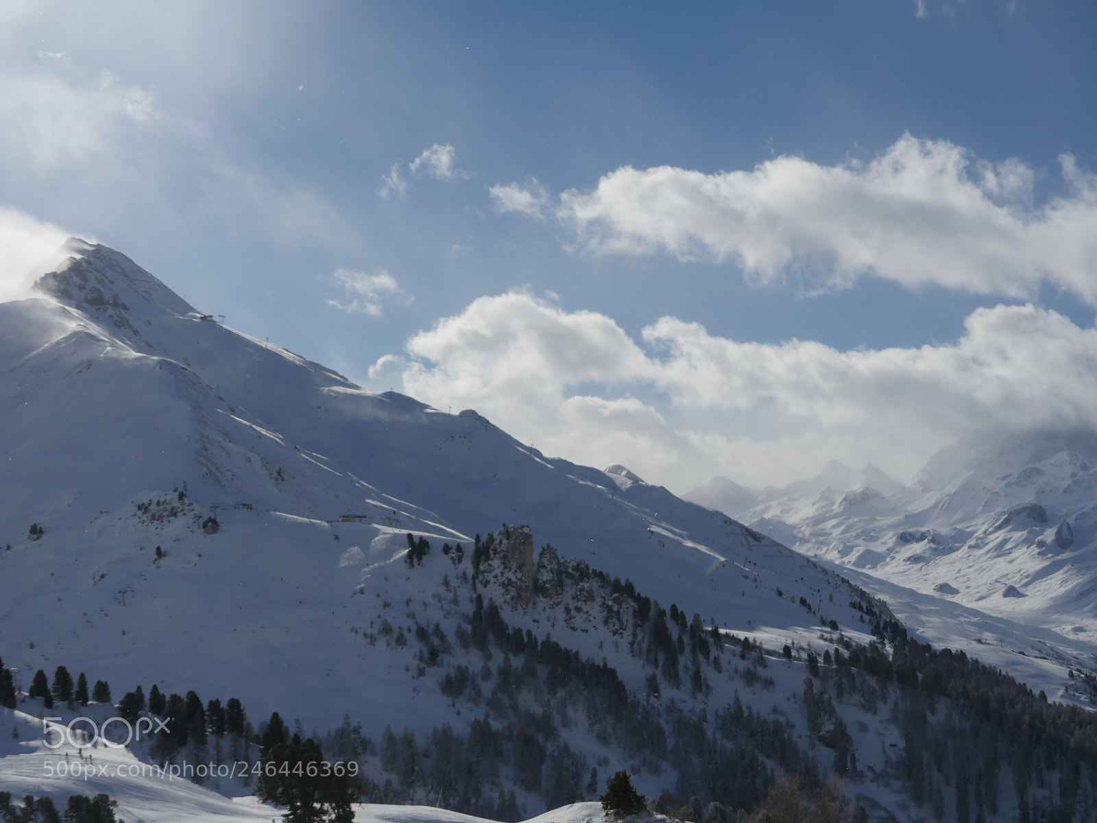 Panasonic Lumix DMC-GH4 sample photo. Winter snow covered mountain photography