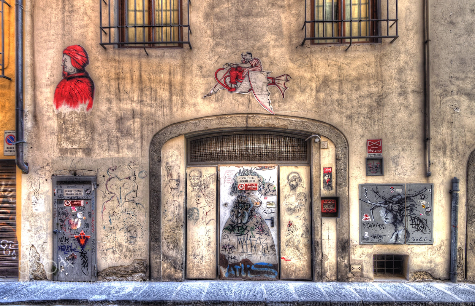 Nikon D800 sample photo. Street art in florence photography