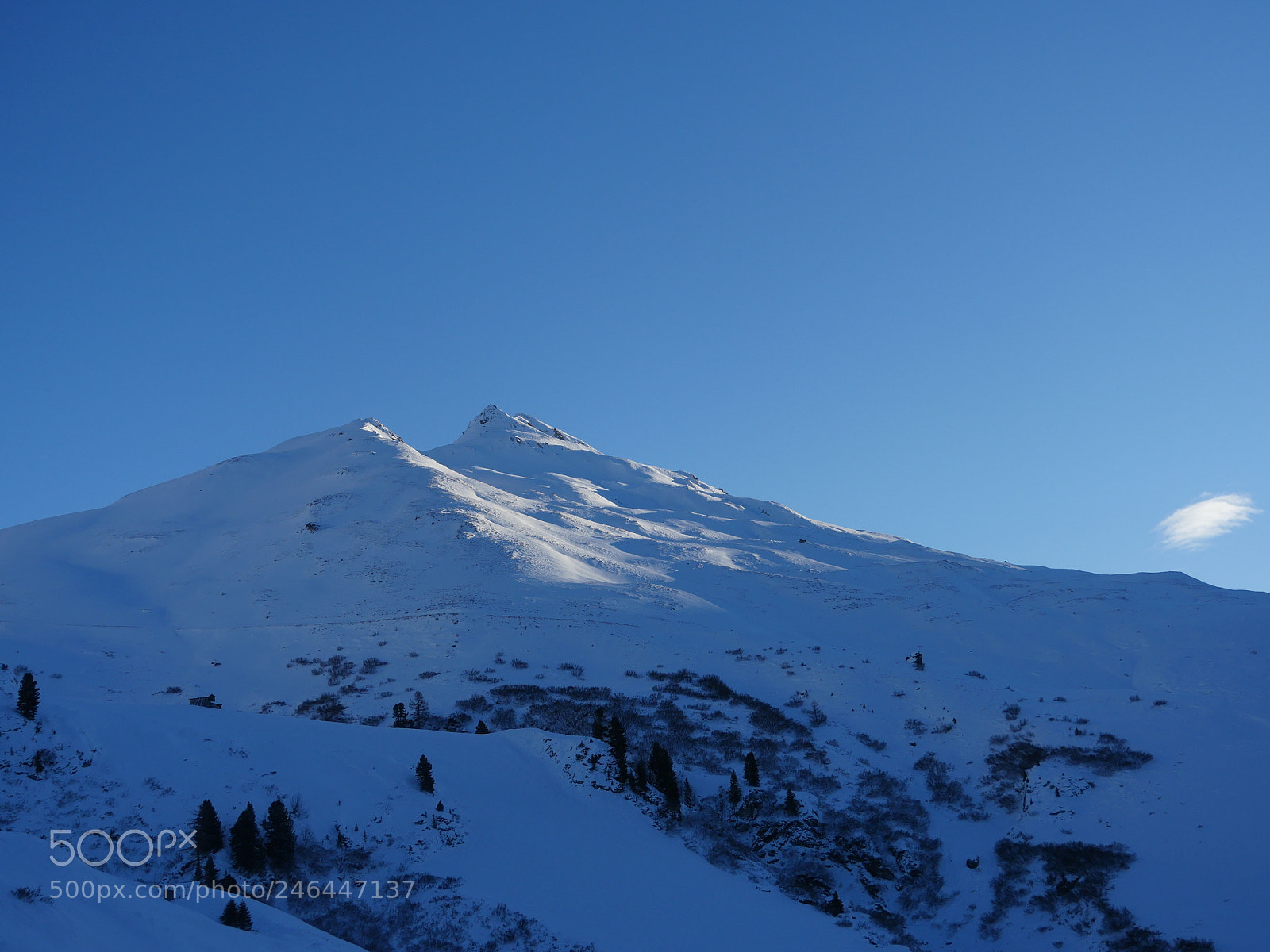 Panasonic Lumix DMC-GH4 sample photo. Winter snow covered mountain photography