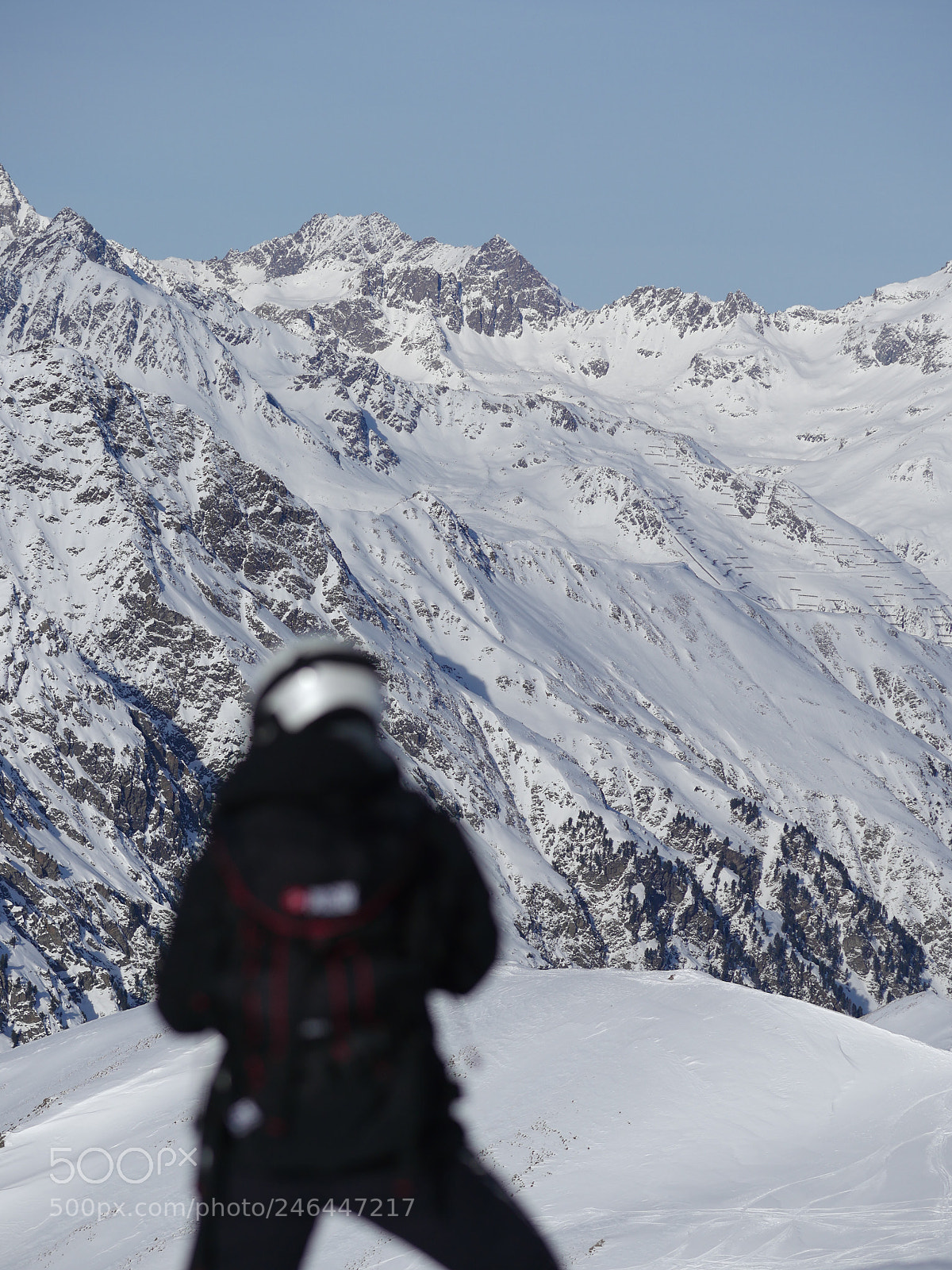 Panasonic Lumix DMC-GH4 sample photo. Person photographing winter landscape photography
