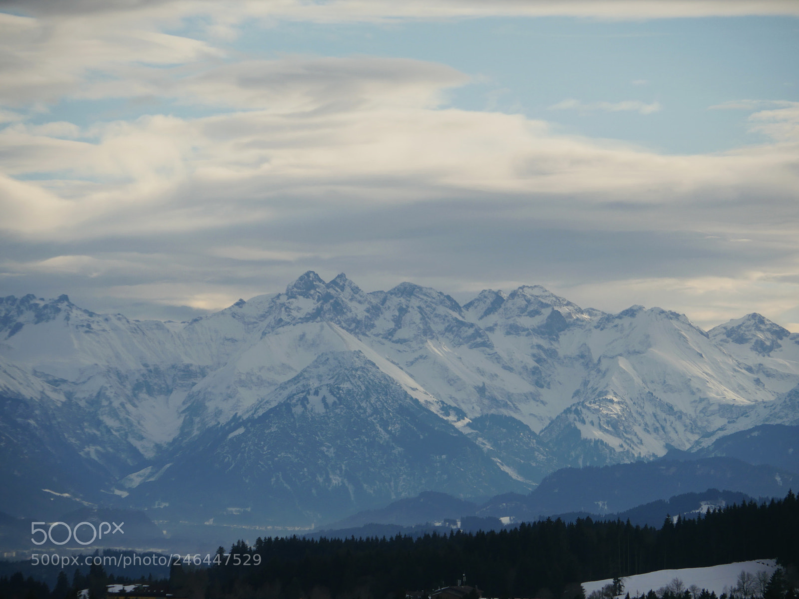 Panasonic Lumix DMC-GH4 sample photo. Winter snow covered mountain photography