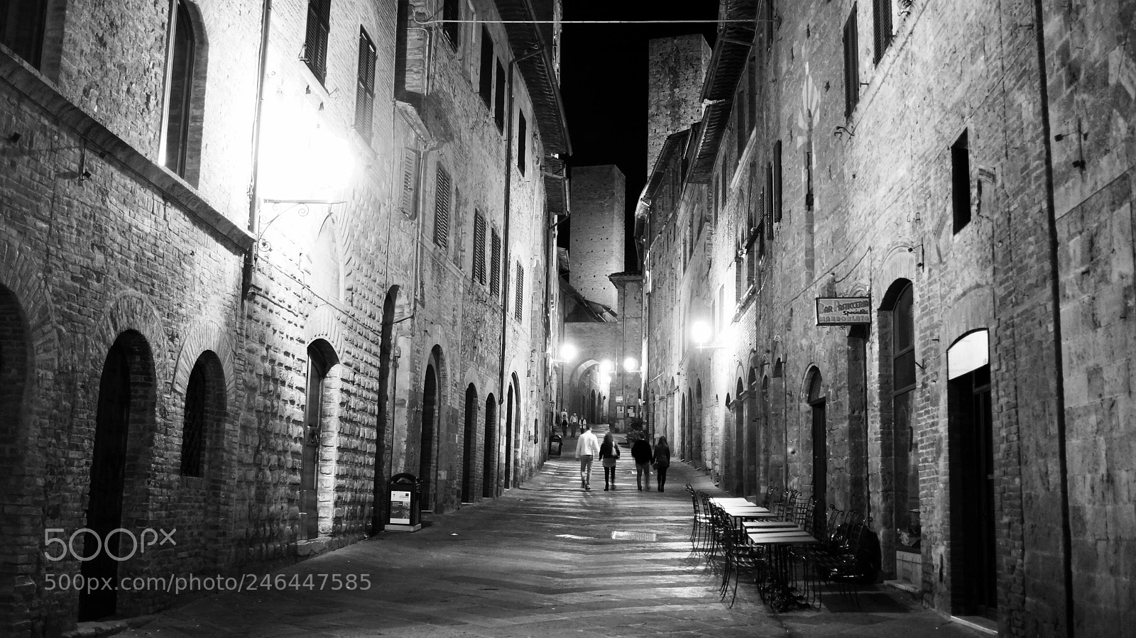 Sony SLT-A58 sample photo. San gimignano bw photography