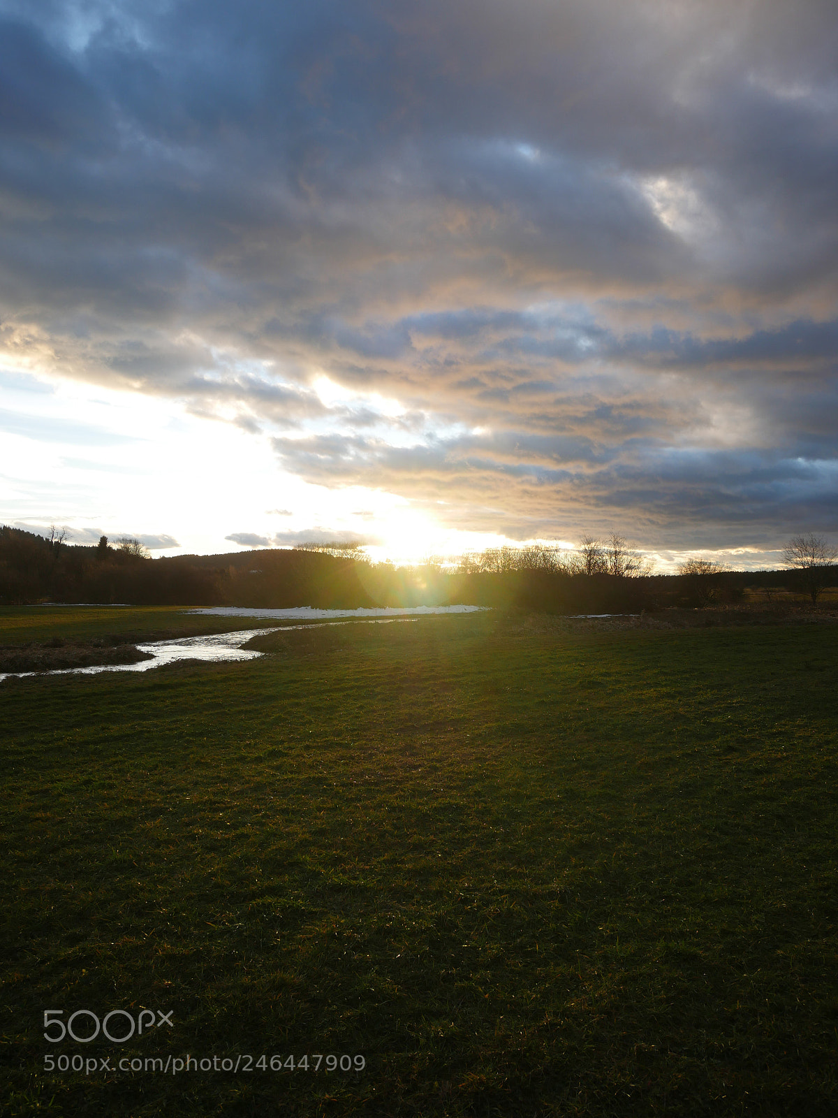 Panasonic Lumix DMC-GH4 sample photo. Sunset meadow photography