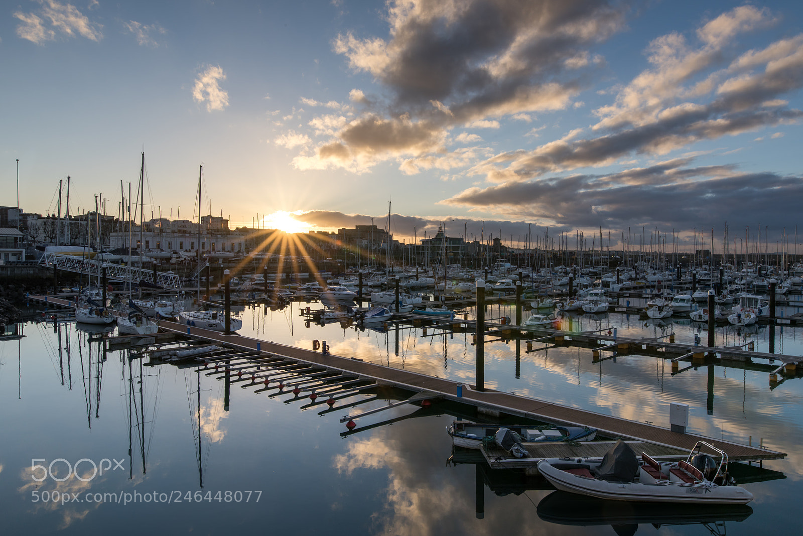 Nikon D810 sample photo. Sun setting over dun photography
