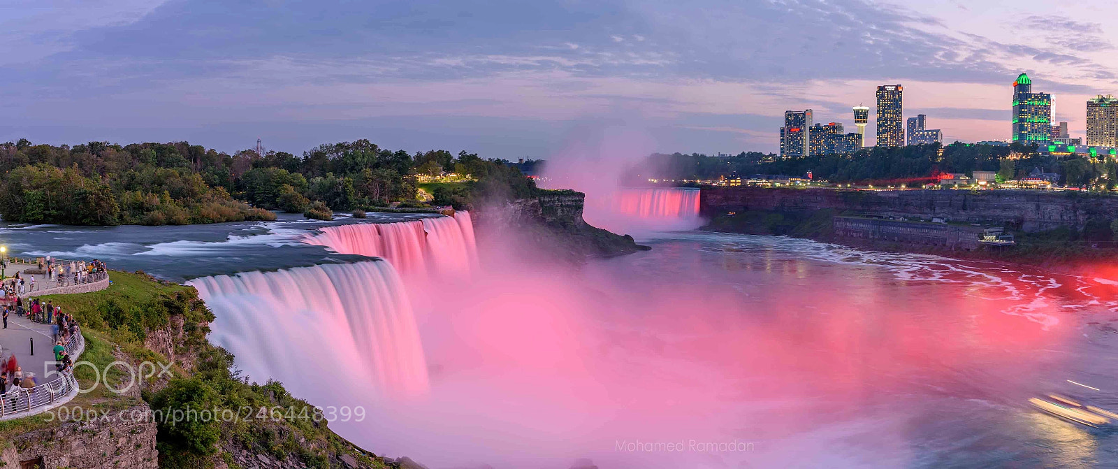 Nikon D810 sample photo. Niagara pano web photography