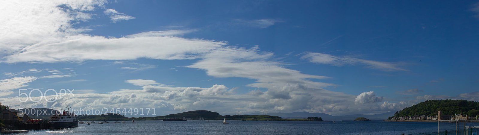 Canon EOS 550D (EOS Rebel T2i / EOS Kiss X4) sample photo. Oban scotland panoramic view photography