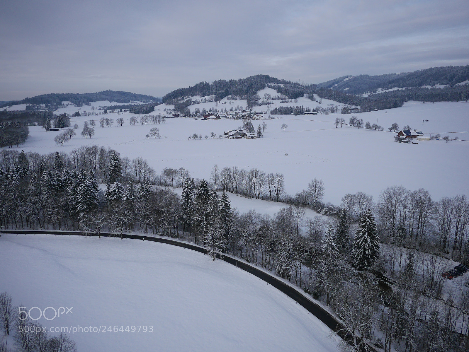 Panasonic Lumix DMC-GM1 sample photo. Aerial photo of winter photography