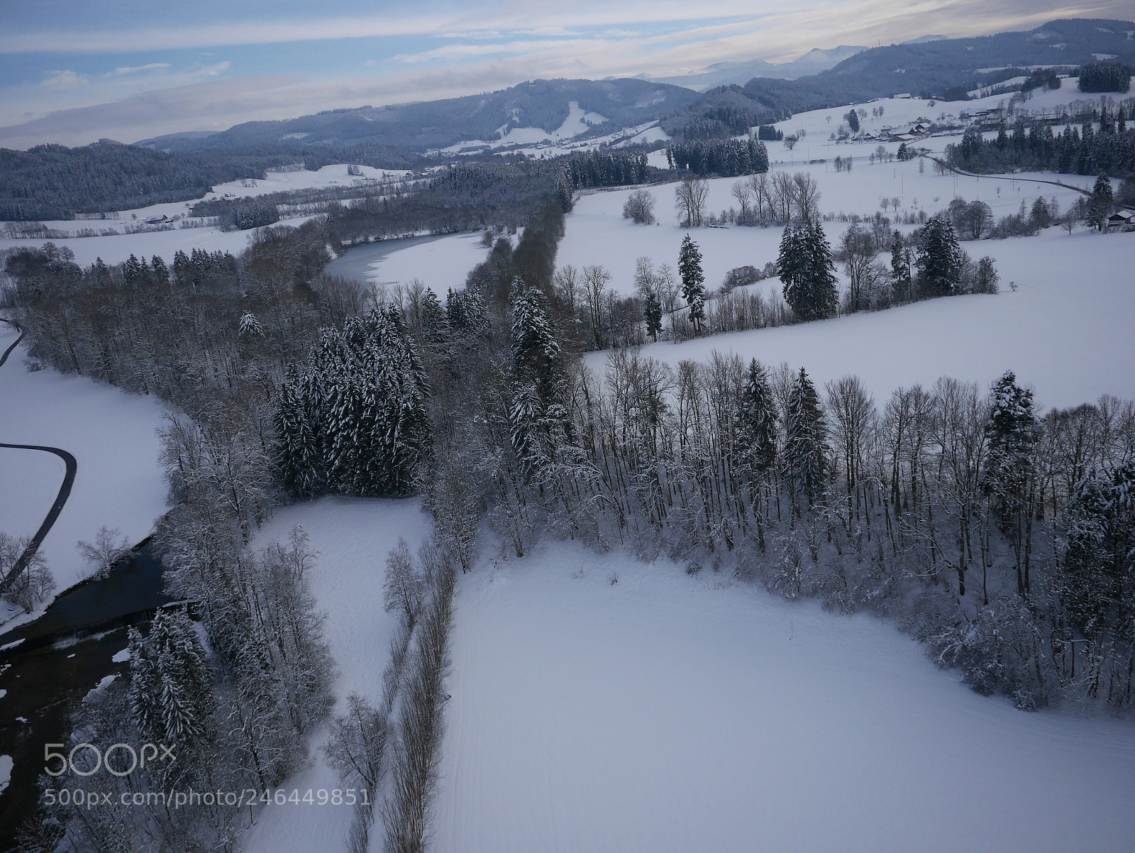Panasonic Lumix DMC-GM1 sample photo. Aerial photo of winter photography