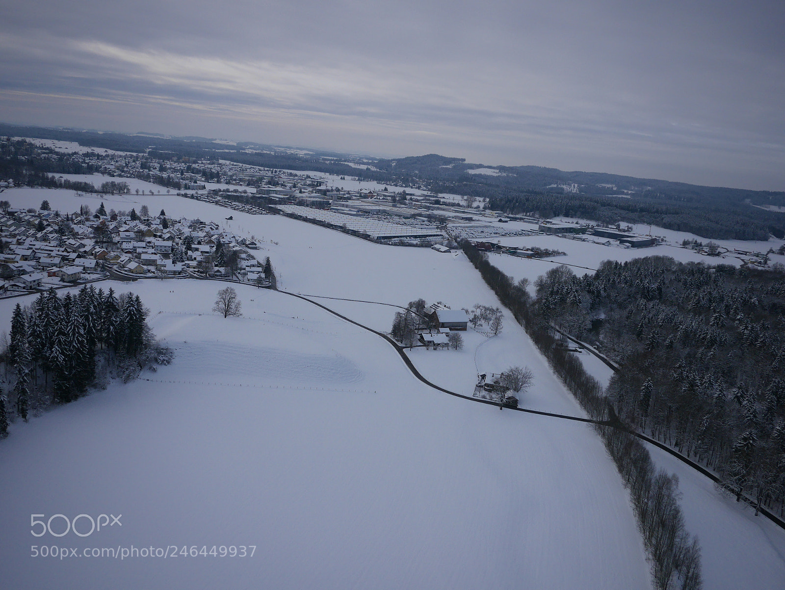 Panasonic Lumix DMC-GM1 sample photo. Aerial photo of winter photography