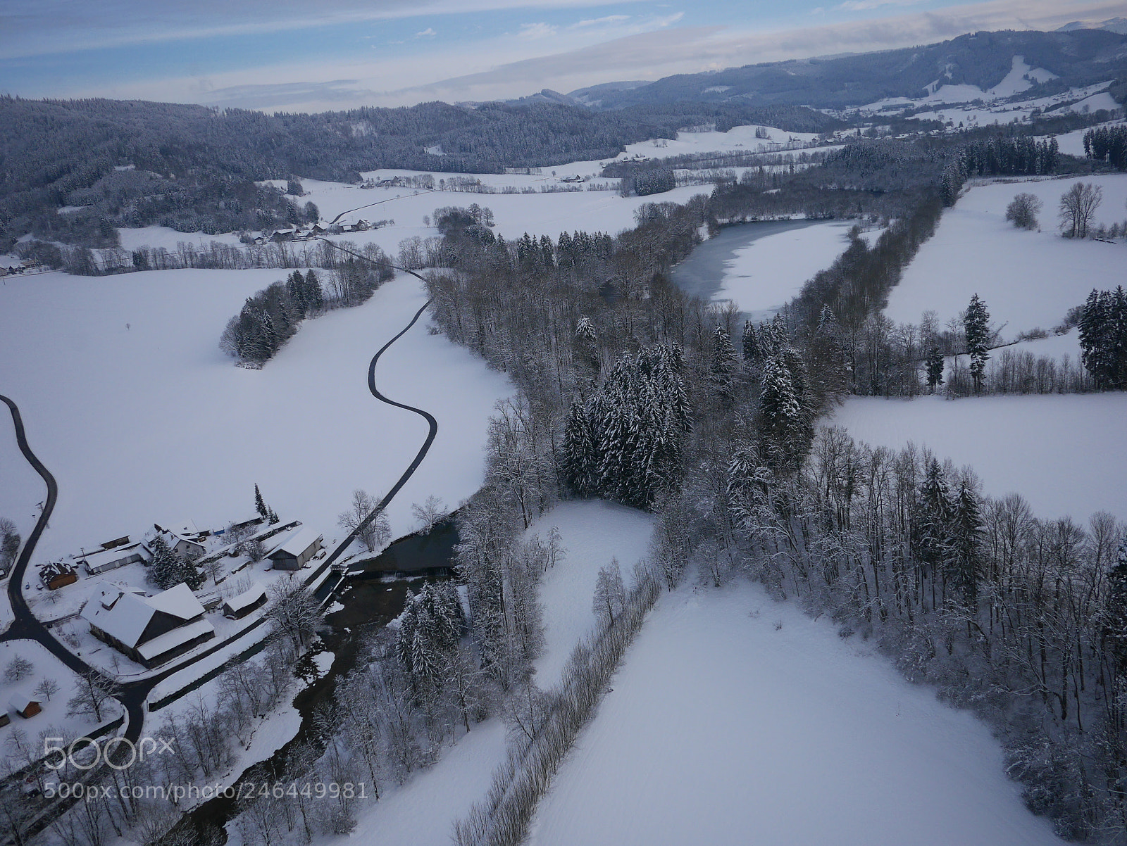 Panasonic Lumix DMC-GM1 sample photo. Aerial photo of winter photography