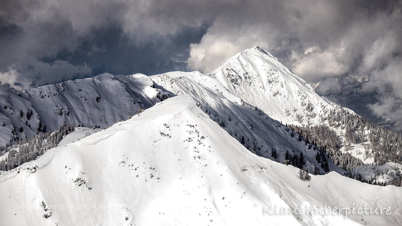 Canon EOS 6D Mark II sample photo. White mountain in clouds photography