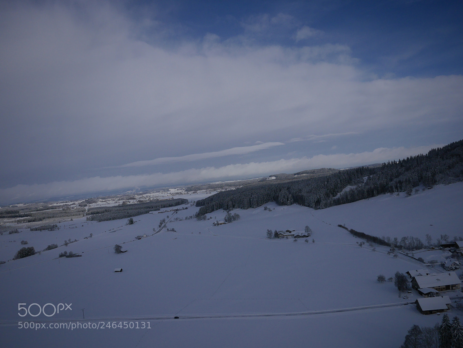 Panasonic Lumix DMC-GM1 sample photo. Aerial photo of village photography