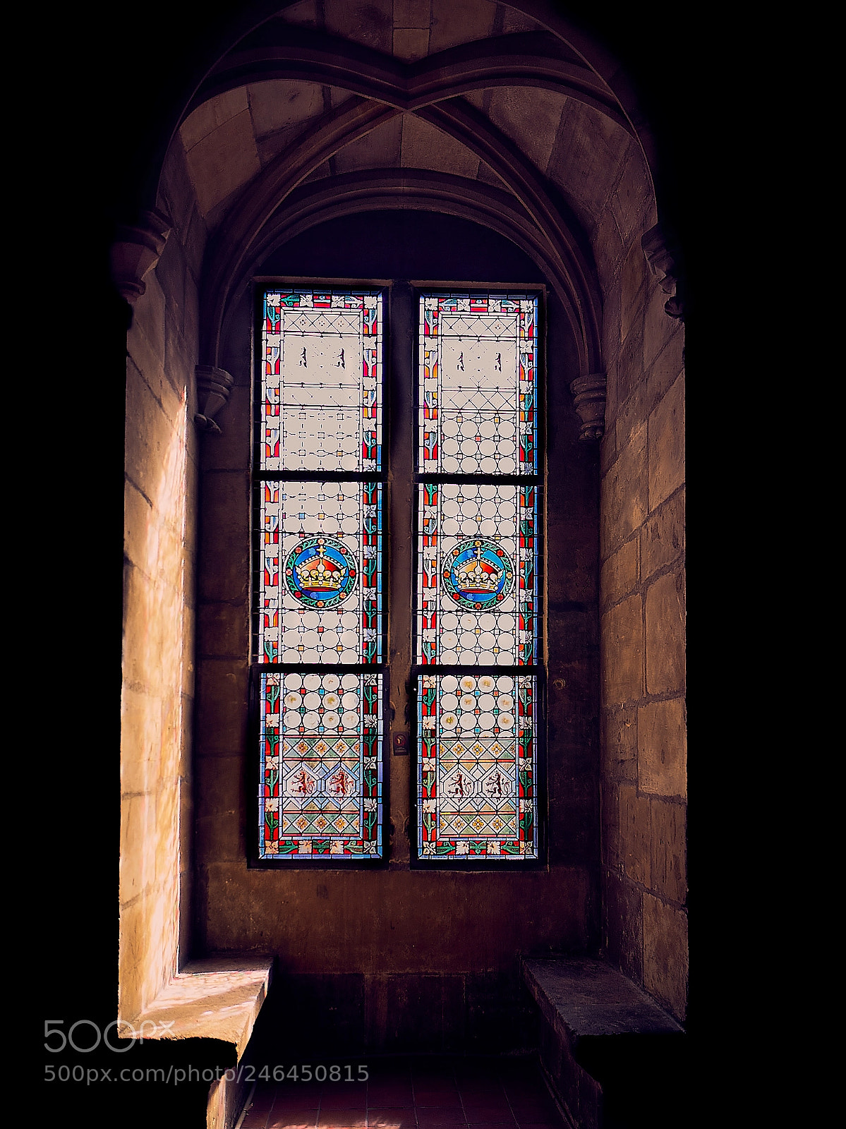 Olympus OM-D E-M1 sample photo. Stained glass at podwer photography