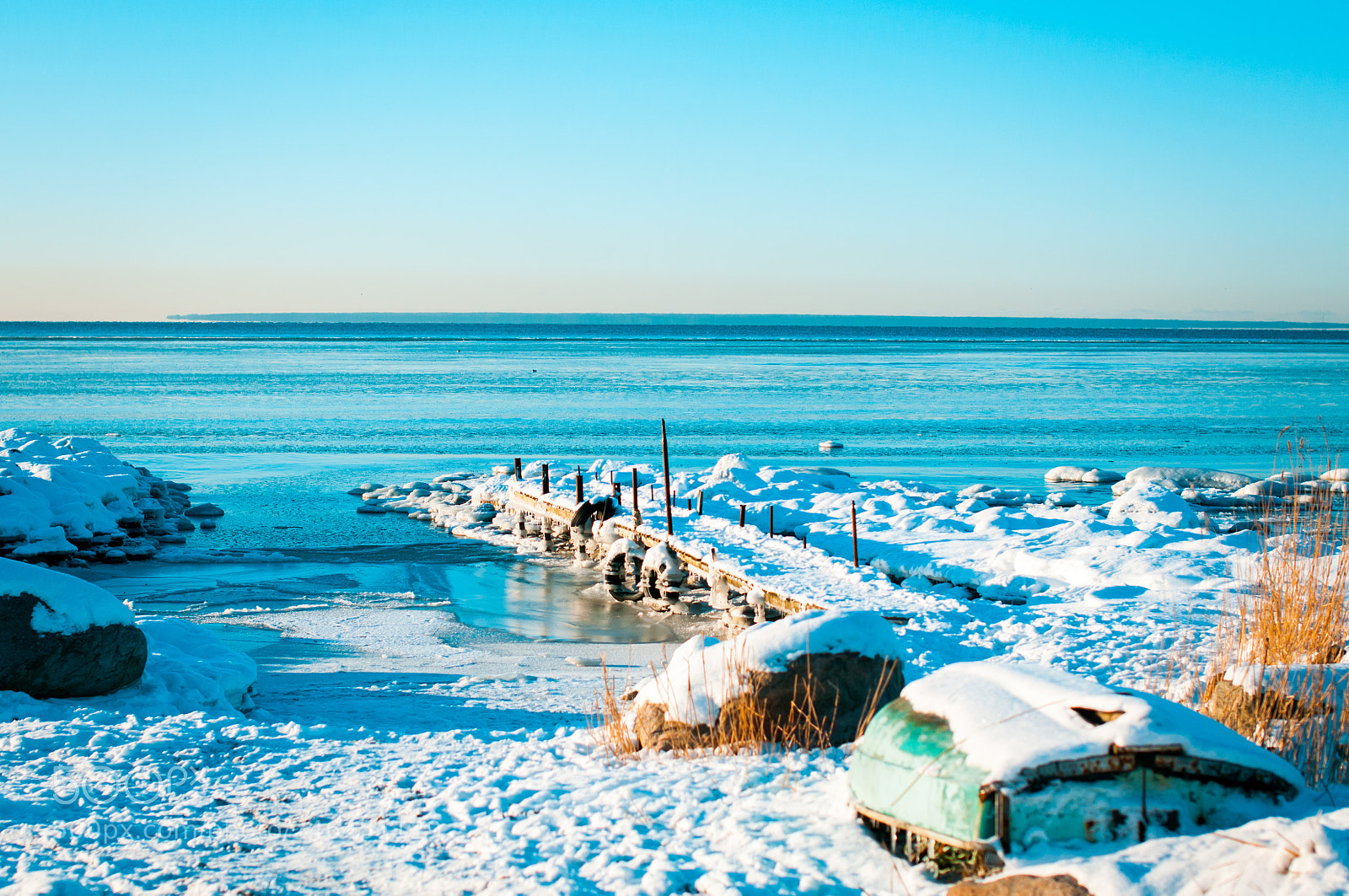 Nikon D300S sample photo. Sea in winter ice photography