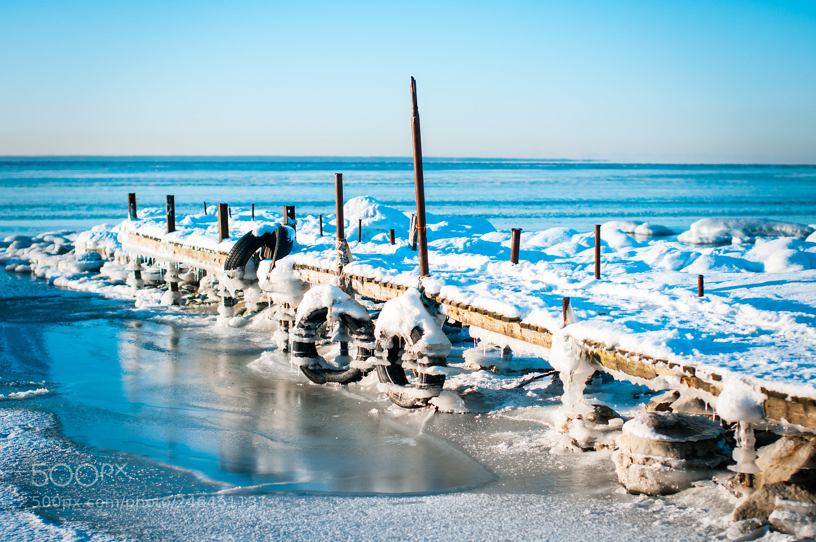 Nikon D300S sample photo. Sea in winter ice photography