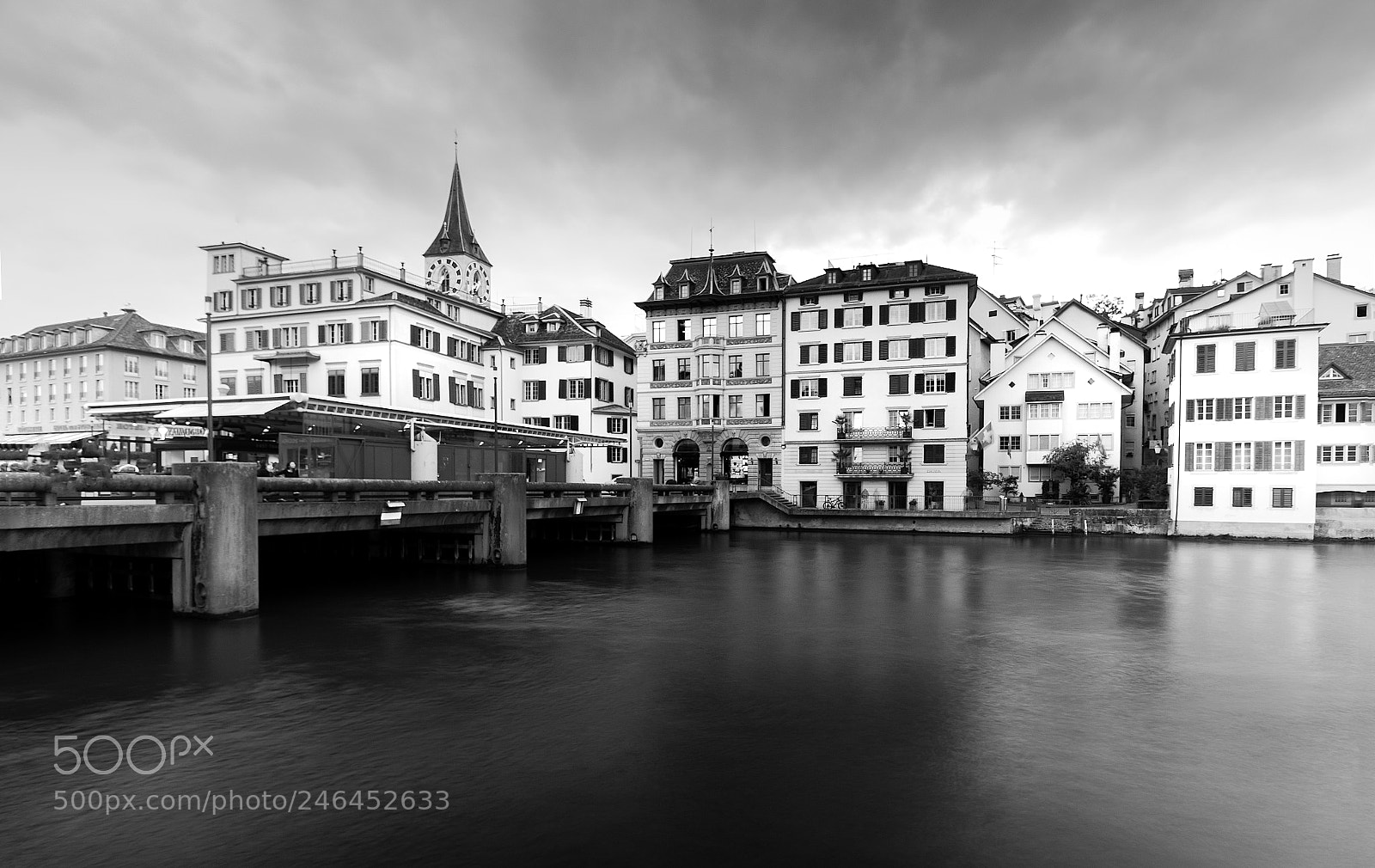 Canon EOS 70D sample photo. Zurich b&w photography