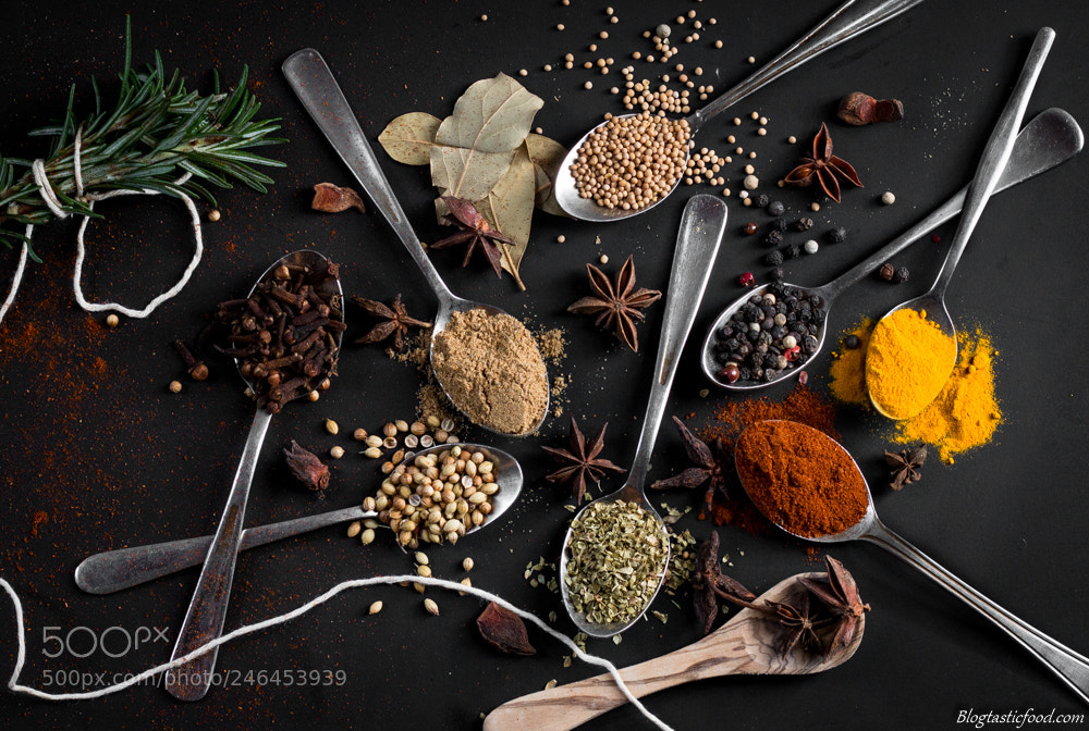 Canon EOS 70D sample photo. Herbs and spices photography