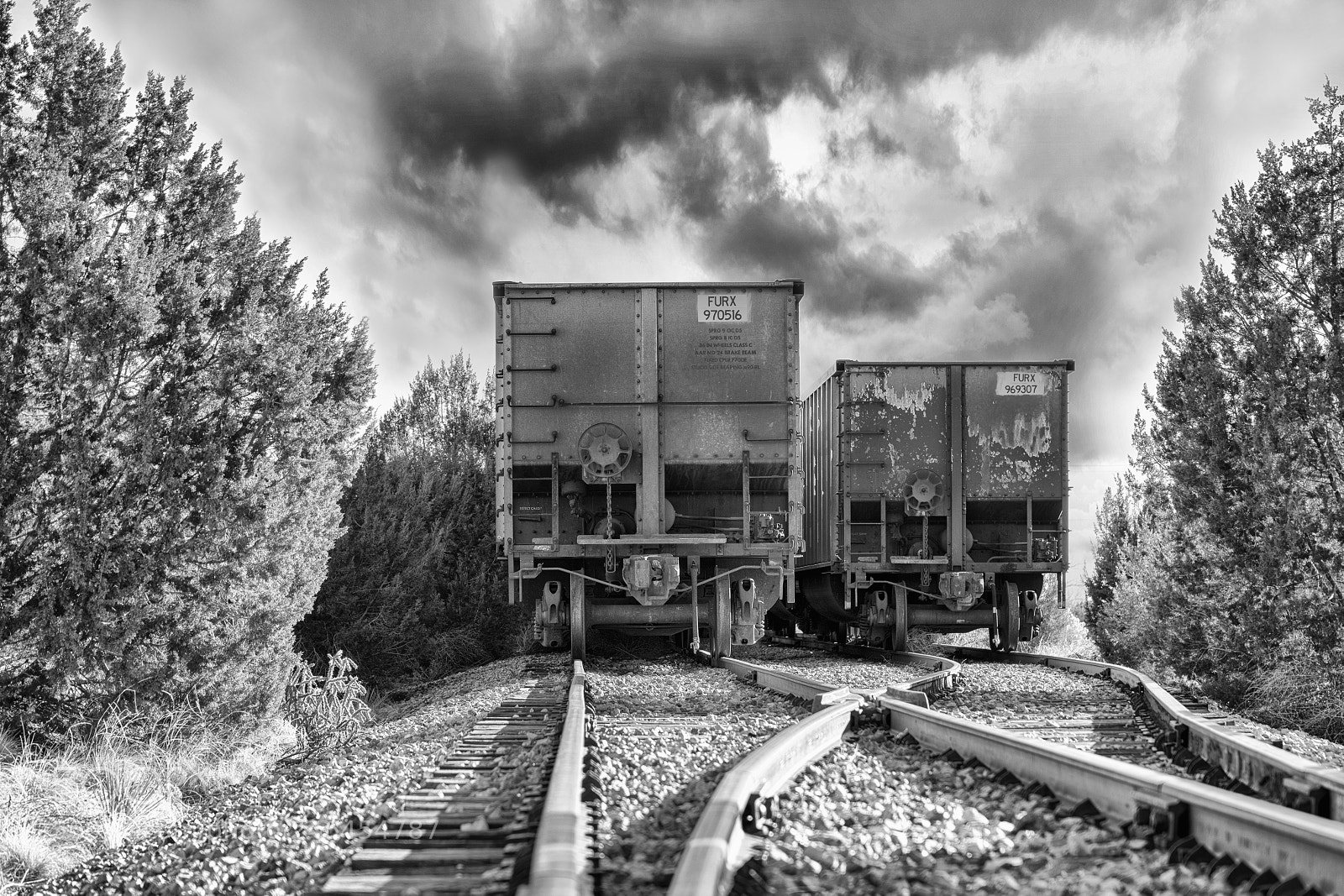 Nikon D850 sample photo. Train derailed photography